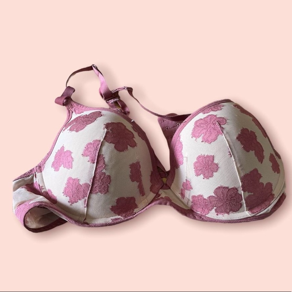 PINK Floral Bra